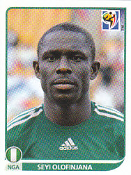 Seyi Olofinjana Nigeria samolepka Panini World Cup 2010 #136